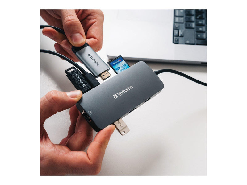 Verbatim CMH 09 - Hub - 9 Ports USB-Hubs - 9 - Grau