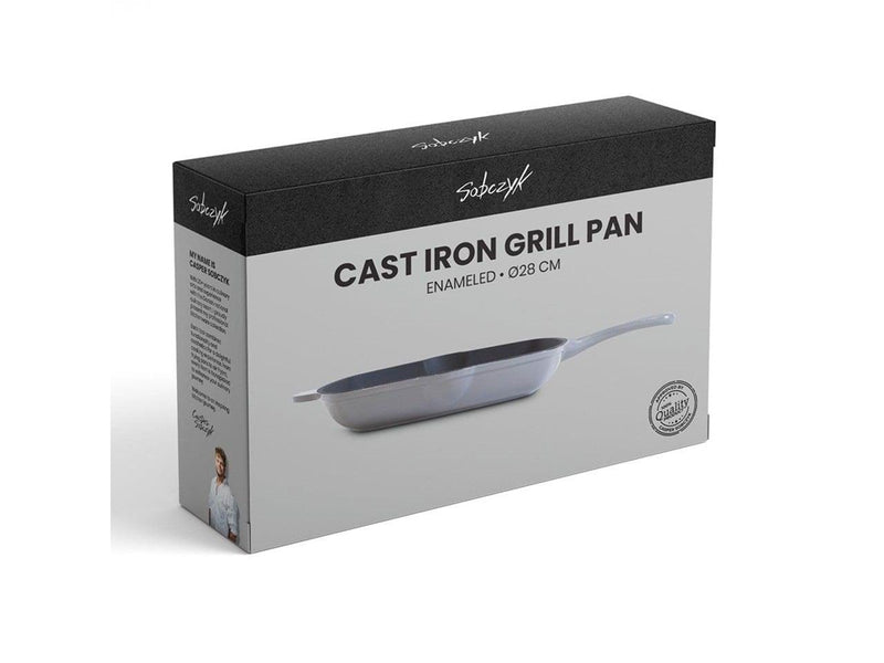 Sobczyk Enamelled cast iron grill pan - 28cm