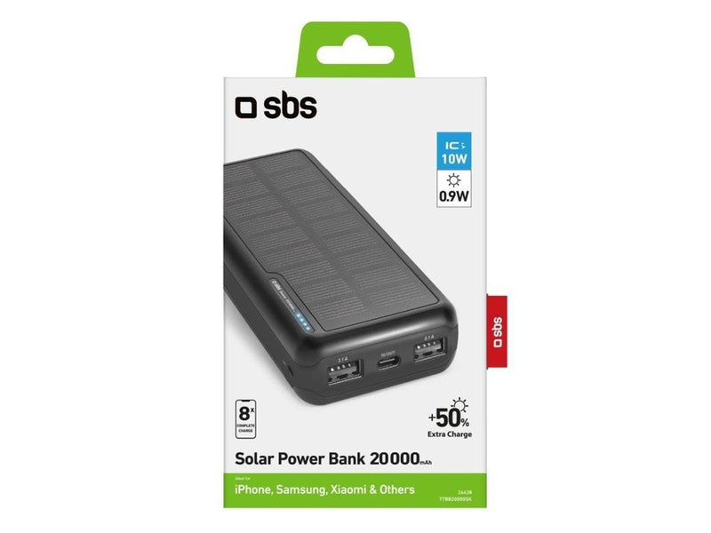 SBS TTBB20000SK Powerbank (Akku) - schwarz - 20000 mAh