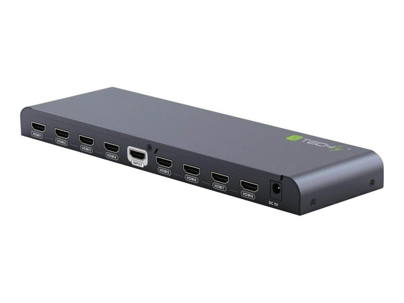 IC INTRACOM TECHly Splitter HDMI 2.0 4K UHD 3D 8-way