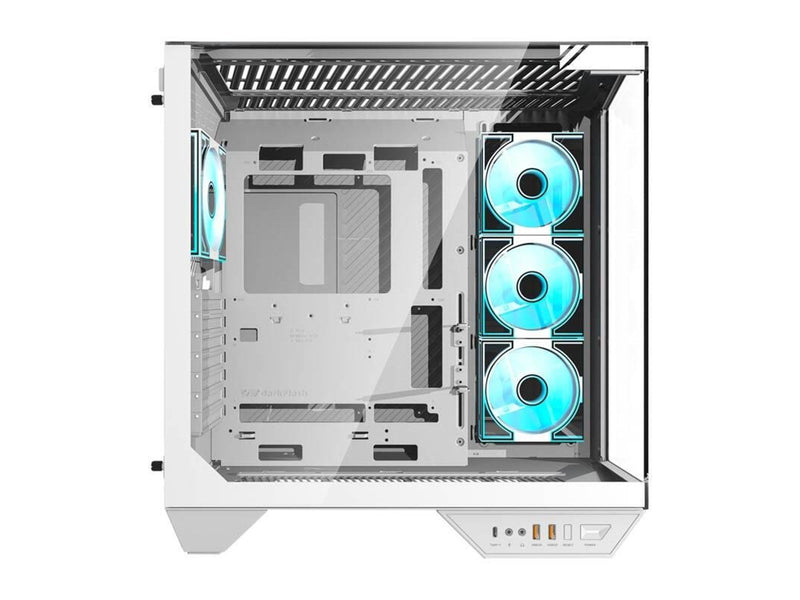 Darkflash Computer Case DY470 4 fans (white) - Gehäuse - Miditower
