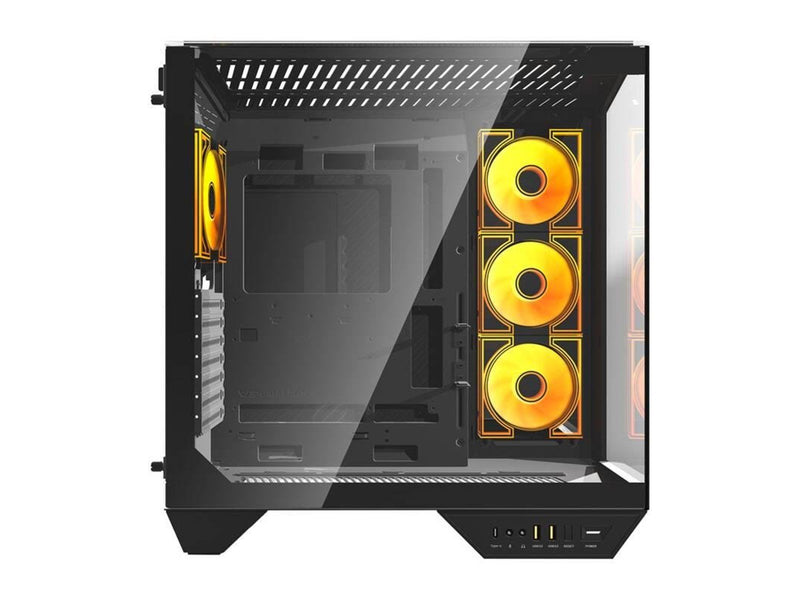 Darkflash Computer Case DY470 4 fans (black) - Gehäuse - Miditower - Schwarz