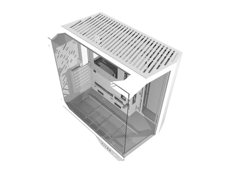 Darkflash DY470 computer case without fans (white) - Gehäuse - Miditower - Weiß