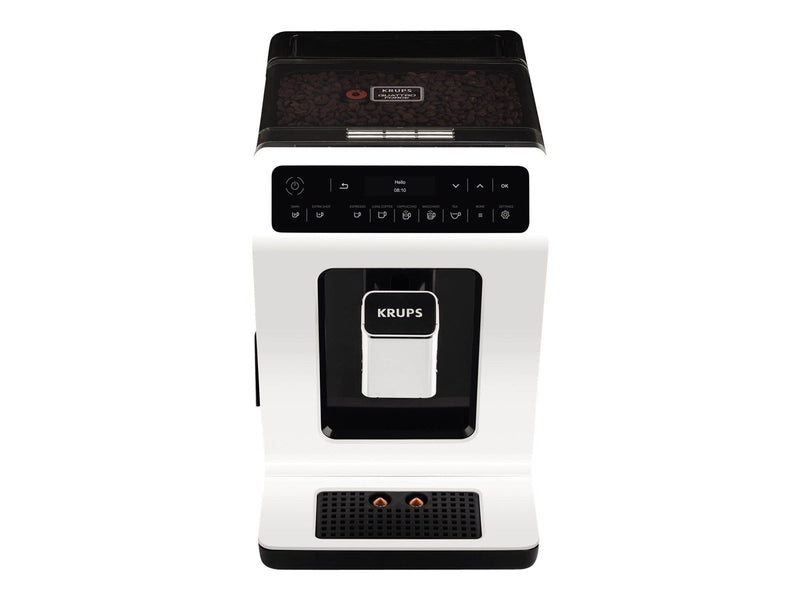 Tefal Krups Evidence EA891110 - automatic coffee machine with milk frother - 15 bar - white