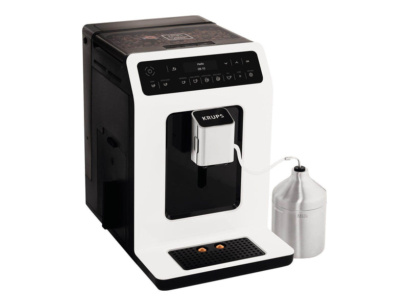Tefal Krups Evidence EA891110 - automatic coffee machine with milk frother - 15 bar - white