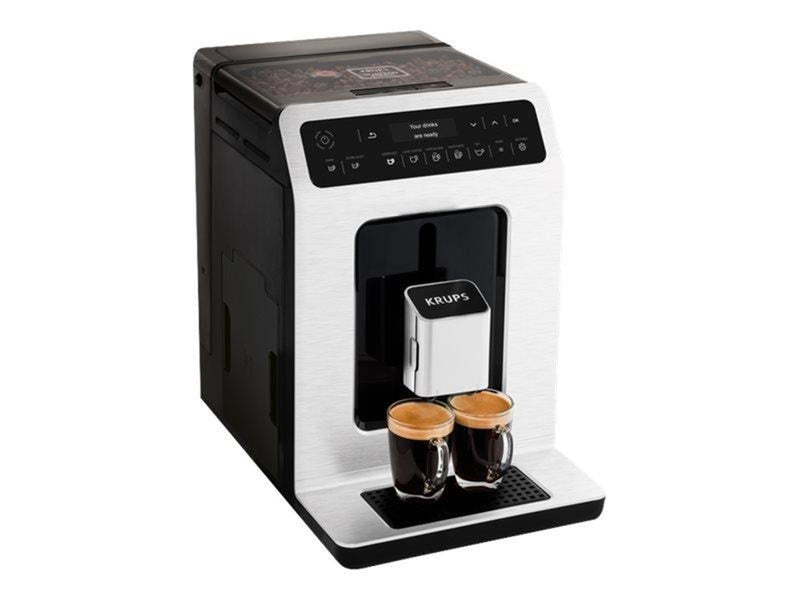 Tefal Krups Evidence EA891110 - automatic coffee machine with milk frother - 15 bar - white