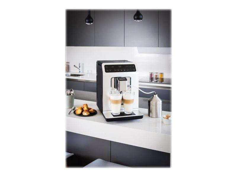 Tefal Krups Evidence EA891110 - automatic coffee machine with milk frother - 15 bar - white