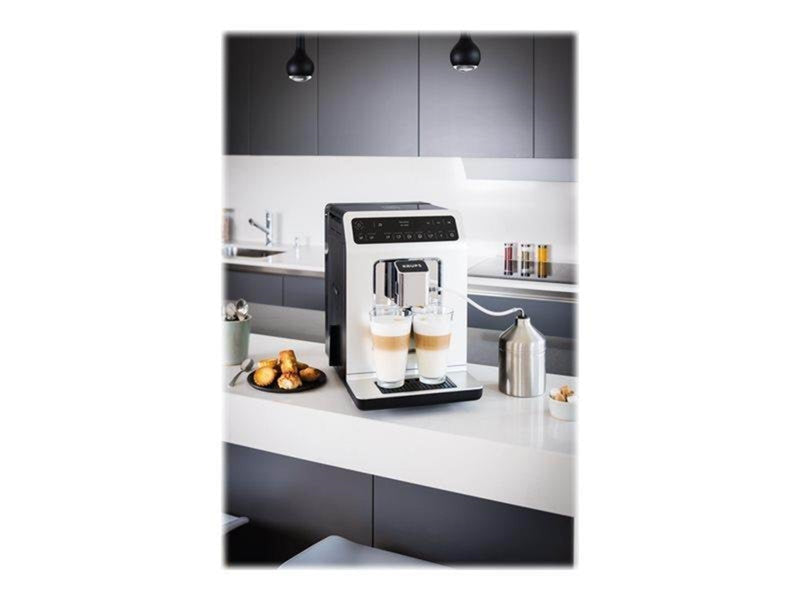 Tefal Krups Evidence EA891110 - automatic coffee machine with milk frother - 15 bar - white