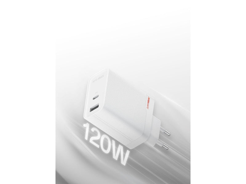 OnePlus 120W SUPERVOOC Dual Ports GaN Adapter (Type-C + Type-A)