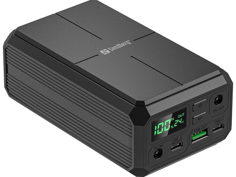 Sandberg Laptop Powerbank 27000 PD100W Powerbank (Akku) - schwarz - 27000 mAh