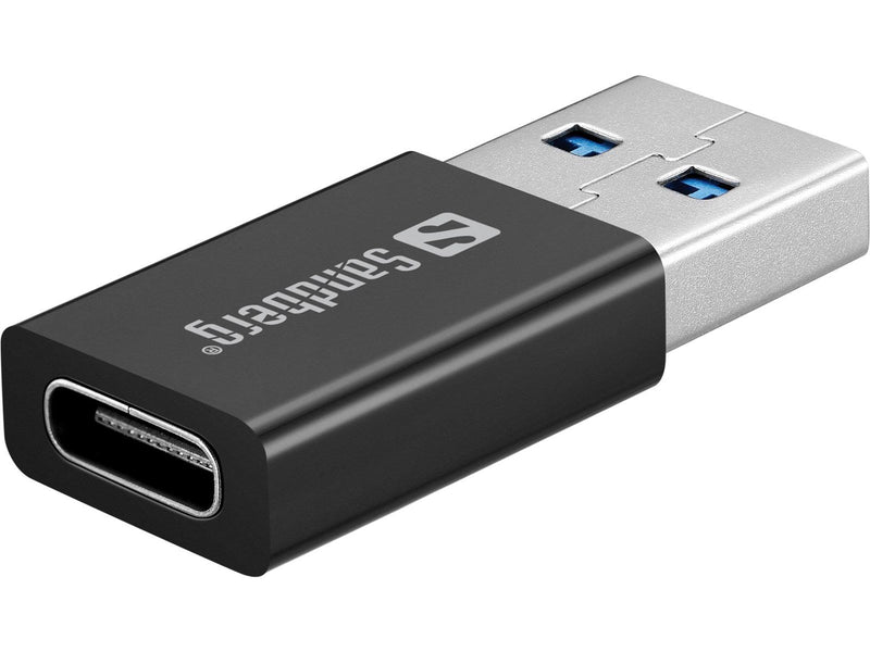 Sandberg USB-C/A DVD Burner - CD-RW (Brenner) - USB-C - Schwarz