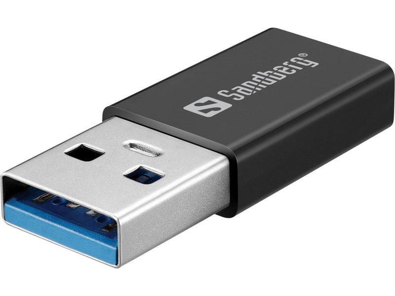 Sandberg USB-C/A DVD Burner - CD-RW (Brenner) - USB-C - Schwarz