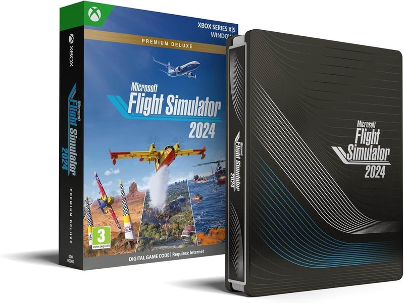 Microsoft Flight Simulator 2024 (Premium Deluxe) - Code in a Box - Windows - Simulator - PEGI 3