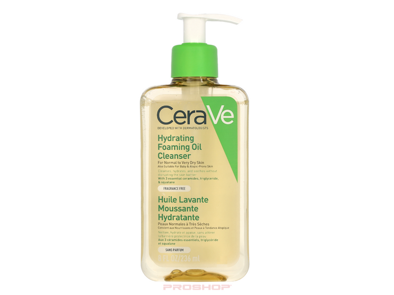 CeraVe Hydrating Foaming Oil Cleanser 236ml - Normal to Very Dry Skin