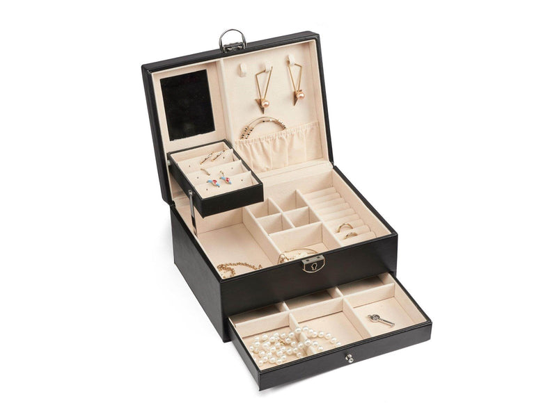 Gillian Jones - Large classic jewelry box - Black