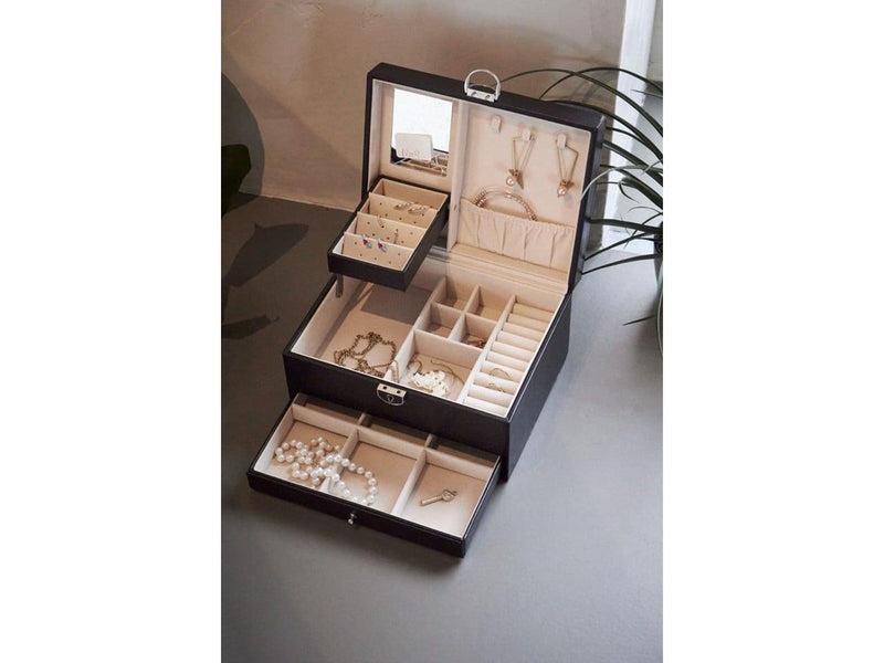 Gillian Jones - Large classic jewelry box - Black
