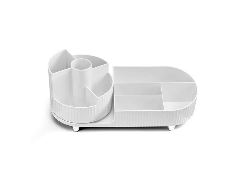 Gillian Jones - Large table organizer with swivel function - White - Large