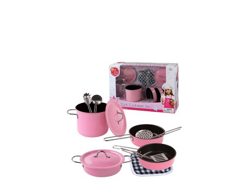 Magni Cookware set in pink enamel 11 pcs