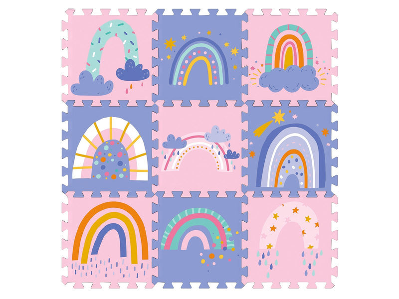 Magni Floor puzzle with rainbows - 9 foam tiles