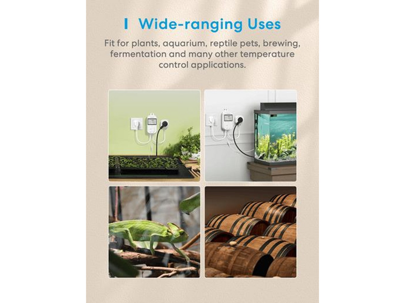 Meross Socket thermostatic temperature controller MTS960HK (HomeKit)