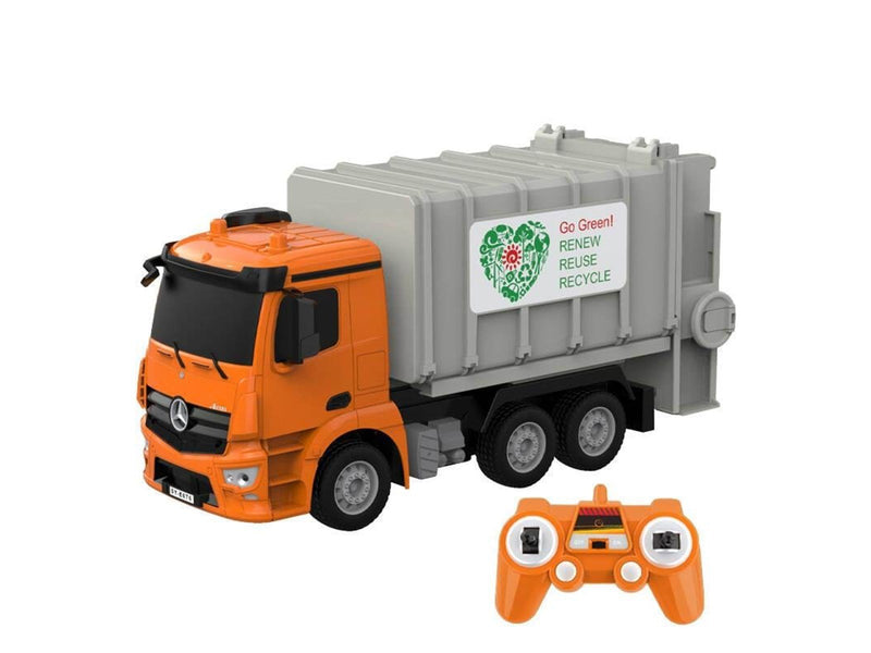 Double Eagle Remote control RC garbage truck 1:26 ( orange) Mercedes-Benz Antos E676-003