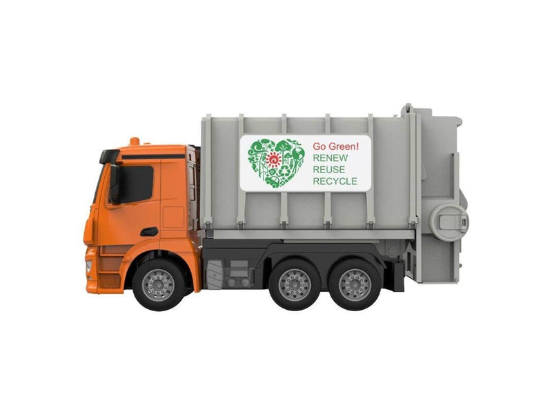 Double Eagle Remote control RC garbage truck 1:26 ( orange) Mercedes-Benz Antos E676-003