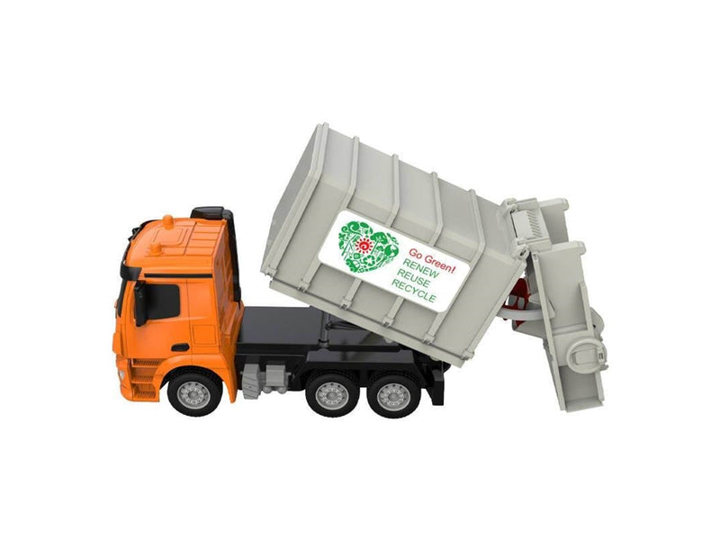 Double Eagle Remote control RC garbage truck 1:26 ( orange) Mercedes-Benz Antos E676-003