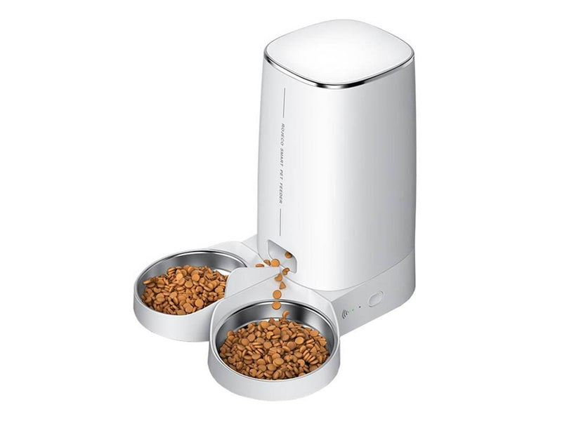 Rojeco 4L Automatic Pet Feeder WiFi Version with Double Bowl