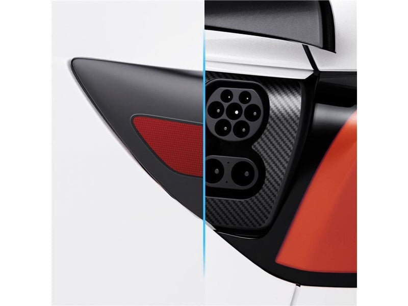 Spigen Tesla Charge Port Film & Wrap Set (EU) - Carbon | Model Y/3