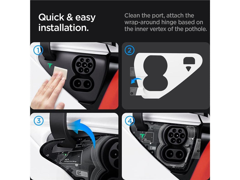 Spigen Tesla Charge Port Wrap Zero One – Model Y/3
