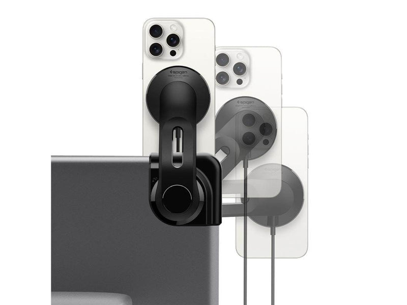 Spigen Tesla TapLock MagSafe Car Mount Charger Wireless for Screen - Black