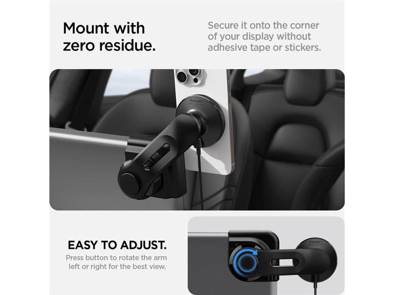 Spigen Tesla TapLock MagSafe Car Mount Charger Wireless for Screen - Black