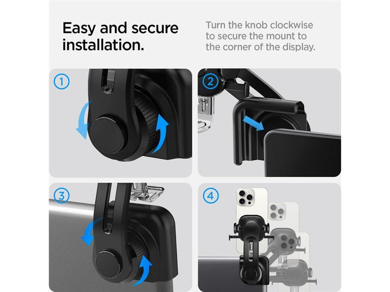 Spigen Tesla TapLock Universal Car Mount Holder for Screen - Black