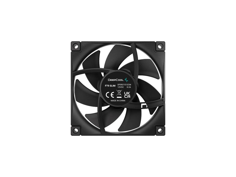 DeepCool FT9 SLIM - Gehäuselüfter - 92mm - Schwarz - 23 dBA