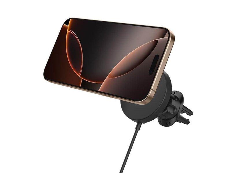 Spigen OneTap Pro 4 MagSafe Car Mount Charger - Wireless / Air Vent - Black