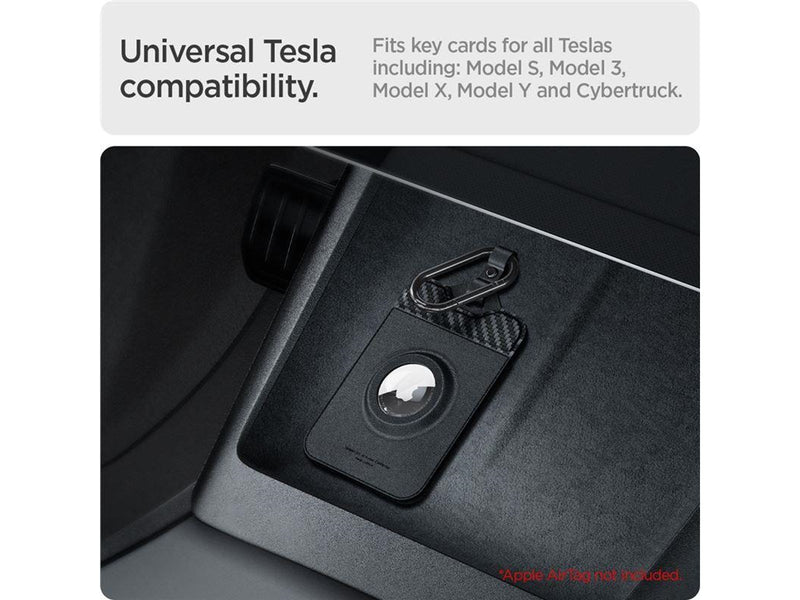 Spigen Tesla Card Holder Air Fit 2 Pack - Tesla Key Card / AirTag