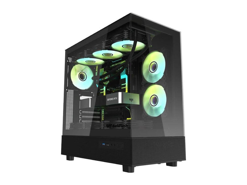Darkflash DPX90 computer case (black) - Gehäuse - Miditower - Schwarz