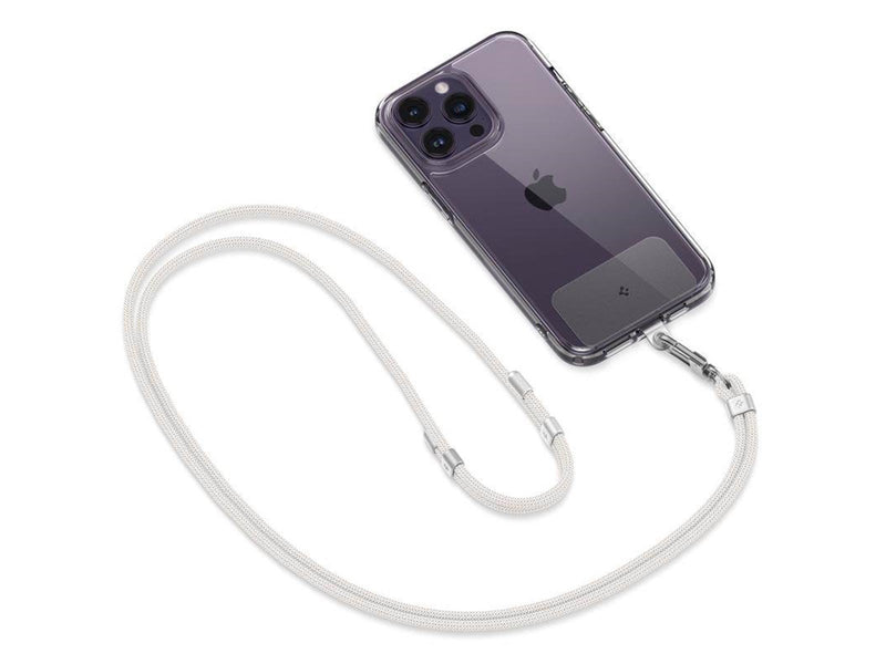 Spigen Universal Set 2 (Cross Body Strap 1P + Wrist Strap 1P + ConTag2 1P) - Pearl White