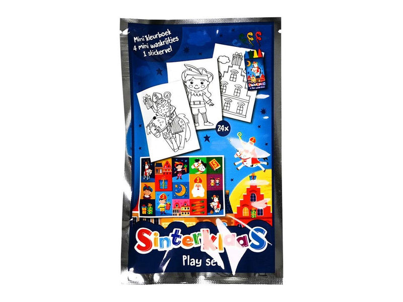 Wins Holland - Sinterklaas coloring book with 4 crayons and stick
