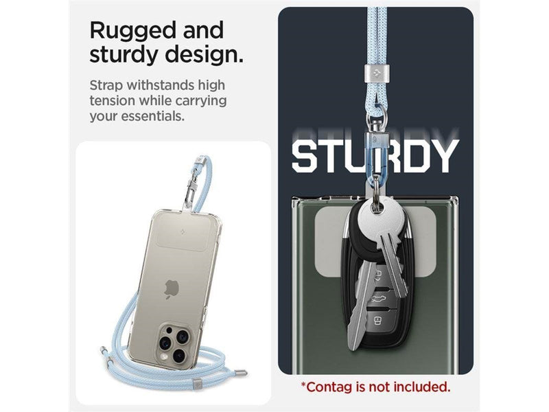 Spigen Universal Cross Body Strap 2 1 Pack - Mute Blue