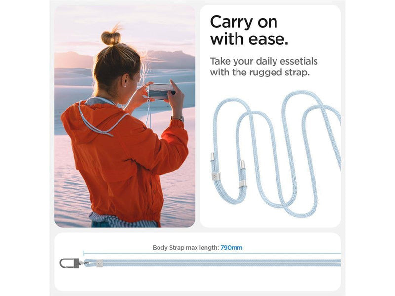 Spigen Universal Cross Body Strap 2 1 Pack - Mute Blue