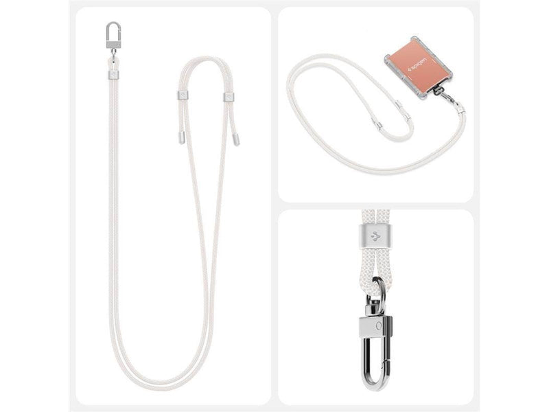 Spigen Universal Cross Body Strap 2 1 Pack - Pearl White