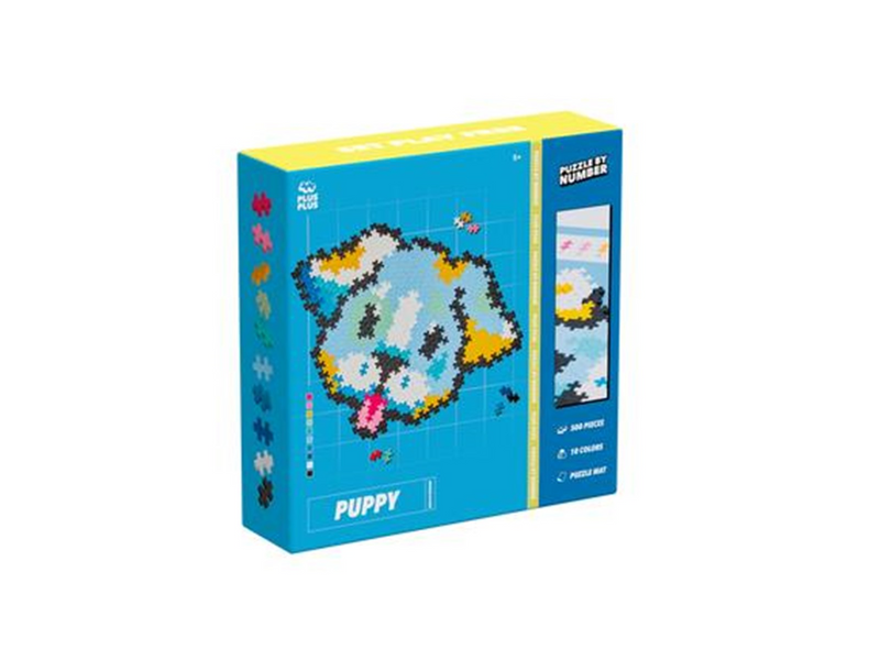 Plus-Plus Puzzle By Number Puppy 500pcs