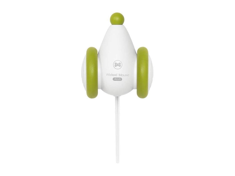 Cheerble Wicked Mouse Plus Interactive Cat Toy (green and white)