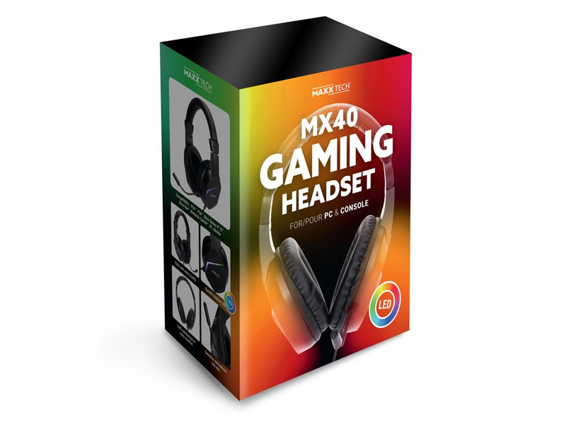MAXX TECH MX40 LED - Wired Headset - Sony PlayStation 4