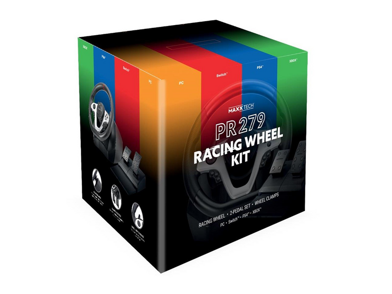 MAXX TECH PR 279 - Wired Wheel, gamepad and pedals set - Sony PlayStation 4