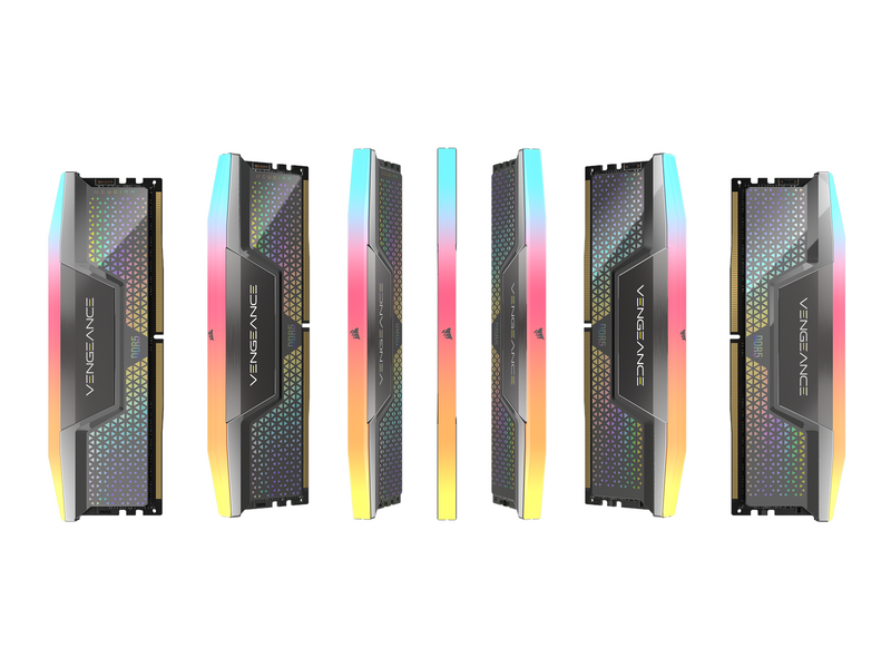 Corsair Vengeance RGB DDR5-8000 - 48GB - CUDIMM für Intel - CL38 - Dual Channel (2 pcs) - Intel XMP - Silber mit RGB