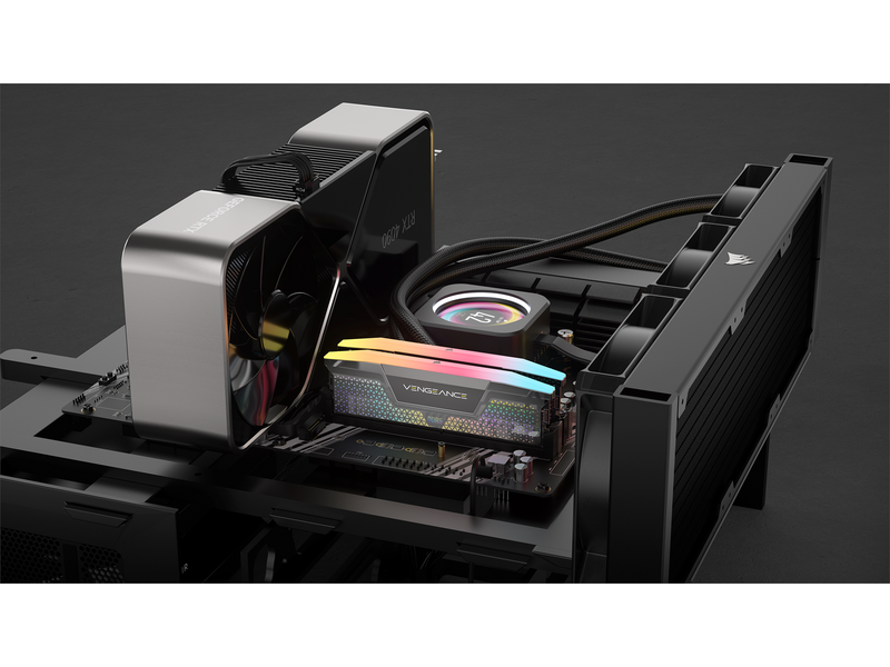 Corsair Vengeance RGB DDR5-8000 - 48GB - CUDIMM für Intel - CL38 - Dual Channel (2 pcs) - Intel XMP - Silber mit RGB