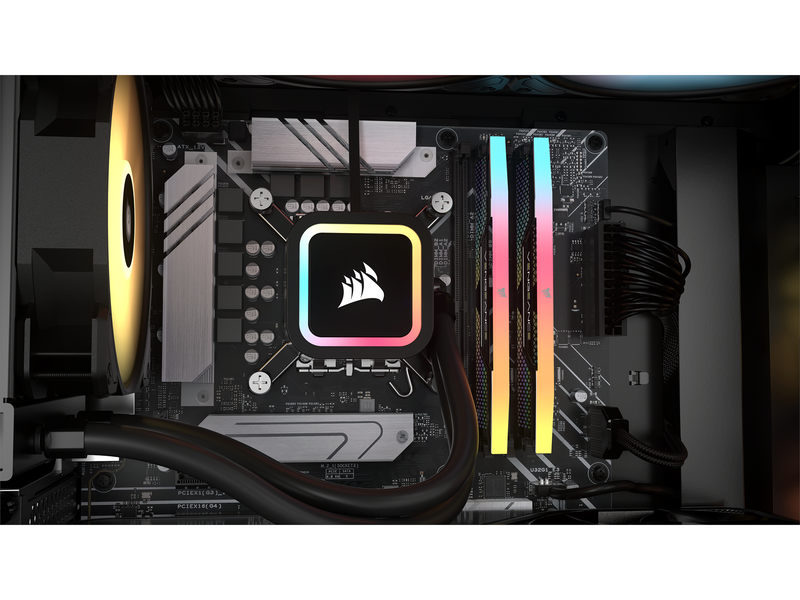 Corsair Vengeance RGB DDR5-8000 - 48GB - CUDIMM für Intel - CL38 - Dual Channel (2 pcs) - Intel XMP - Silber mit RGB