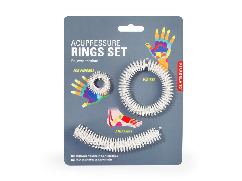 Kikkerland Acupressure Rings Set